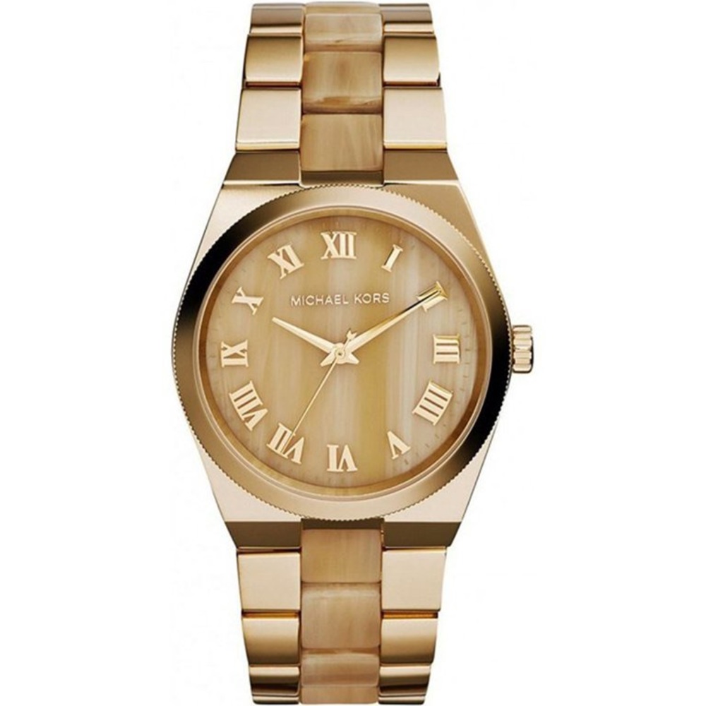 MICHAEL KORS Stainless Steel Case Gold Tone Watch